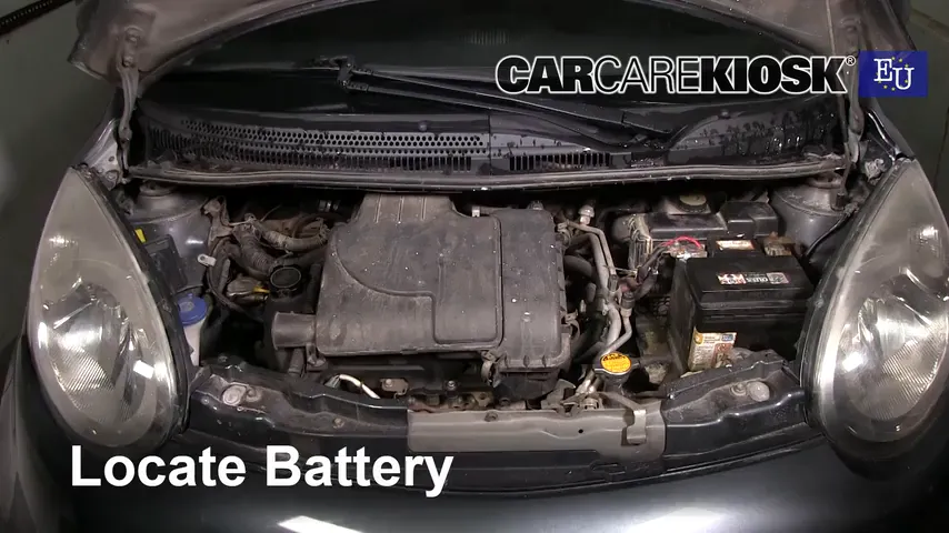 2008 Citroen C1 Advance 1.0L 3 Cyl. Battery Replace